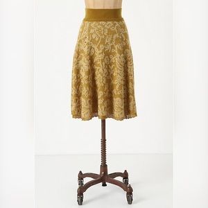 Moth Anthropologie Hellebore Wool Knit Skirt